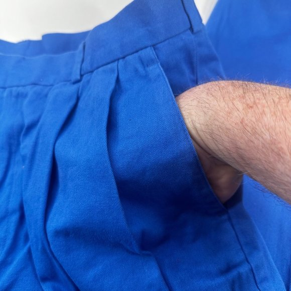 Aureus Men's Sz 36 Pant Pleated Raw Hem Needs To Be Tailored Blue New With Tags - Picture 14 of 16